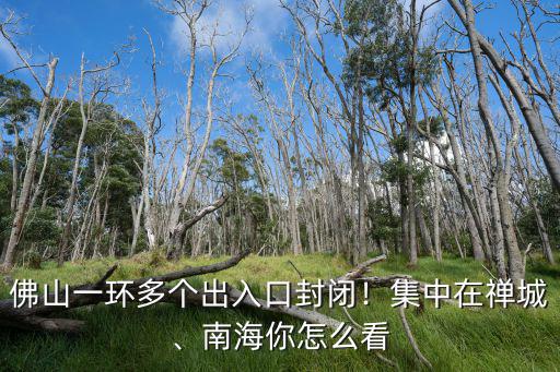 佛山一環在南海區多少個出口,佛山一環多個出入口封閉