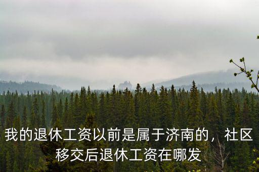濟(jì)南社區(qū)工作者的工資是多少,社區(qū)移交后退休工資在哪發(fā)