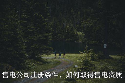 售電公司注冊條件，如何取得售電資質