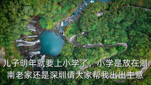 兒子明年就要上小學了，小學是放在湖南老家還是深圳請大家?guī)臀页龀鲋饕? class=