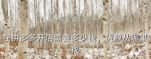 浙江做拼多多快遞多少一單,在拼多多開店需要多少錢