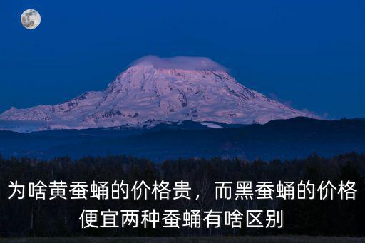 為啥黃蠶蛹的價格貴，而黑蠶蛹的價格便宜兩種蠶蛹有啥區(qū)別