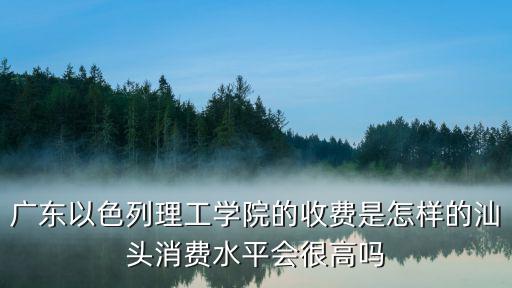 廣東以色列理工學(xué)院的收費是怎樣的汕頭消費水平會很高嗎