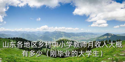 山東各地區鄉村中小學教師月收入大概有多少（剛畢業的大學生）