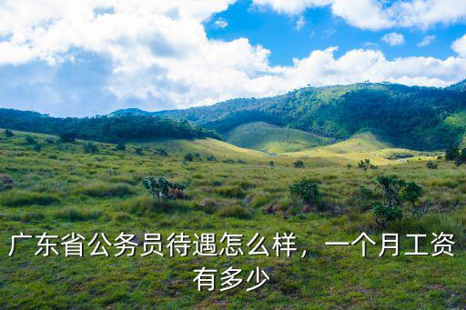 廣東省公務(wù)員待遇怎么樣，一個月工資有多少