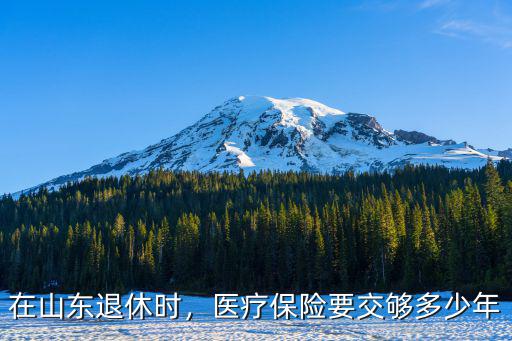 山東醫保要交滿多少年,在山東退休時