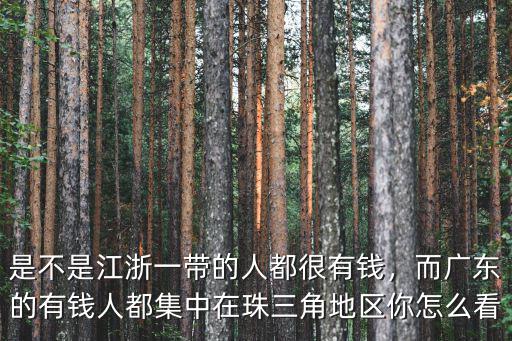 廣州人怎么都那么有錢,廣東人為什么那么有錢