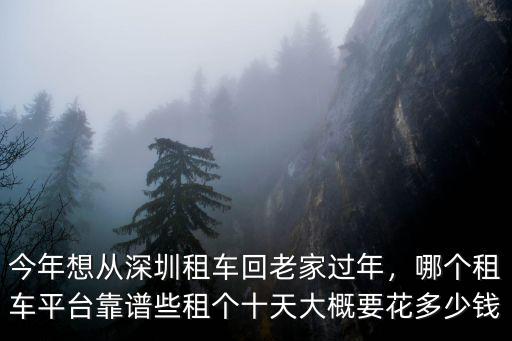 今年想從深圳租車回老家過年，哪個(gè)租車平臺(tái)靠譜些租個(gè)十天大概要花多少錢