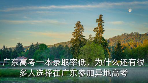 廣東外地人怎么高考,廣東高考一本錄取率低
