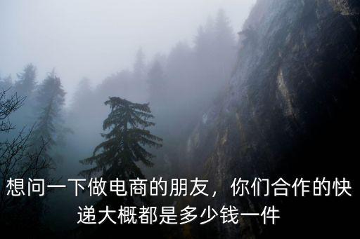 想問(wèn)一下做電商的朋友，你們合作的快遞大概都是多少錢一件
