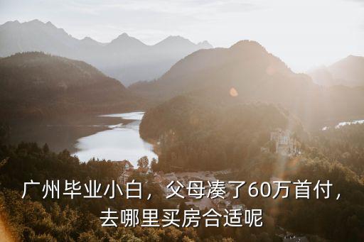 預(yù)算60萬在廣東哪里買房比較好,去哪里買房合適呢