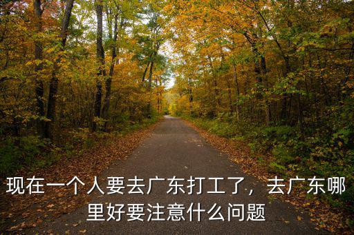 廣東哪里招工最好,現在一個人要去廣東打工了