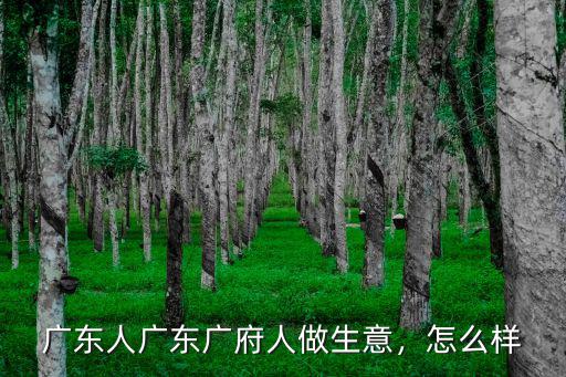 廣東人廣東廣府人做生意，怎么樣