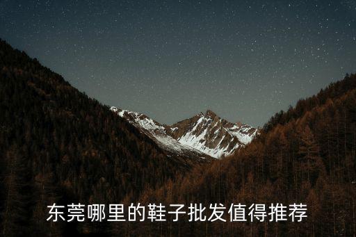 東莞哪里的鞋子批發值得推薦