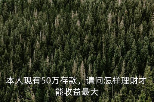 深圳年收入50萬怎么理財,有閑錢50萬