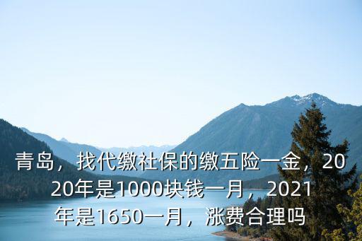 青島2021年社保最低繳費是多少,2021年是1650一月