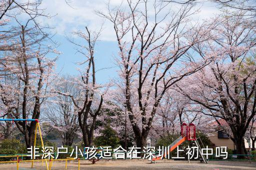 非深戶小孩適合在深圳上初中嗎