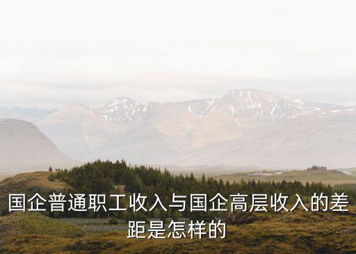 國企普通職工收入與國企高層收入的差距是怎樣的