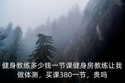 健身教練多少錢(qián)一節(jié)課健身房教練讓我做體測(cè)，買(mǎi)課380一節(jié)，貴嗎