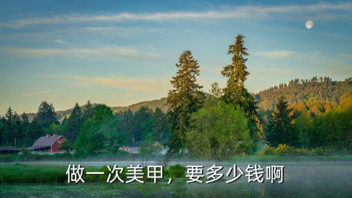 做一次美甲，要多少錢啊