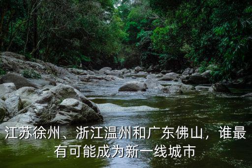 江蘇徐州、浙江溫州和廣東佛山，誰最有可能成為新一線城市