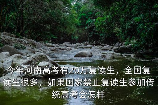 今年河南高考有20萬復(fù)讀生，全國復(fù)讀生很多，如果國家禁止復(fù)讀生參加傳統(tǒng)高考會怎樣