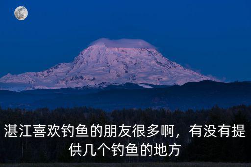 湛江哪里有海釣魚的地方,有沒有提供幾個釣魚的地方
