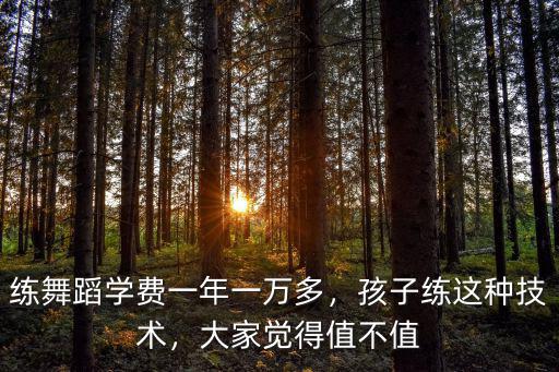 溫州兒童學舞蹈一年多少錢,練舞蹈學費一年一萬多