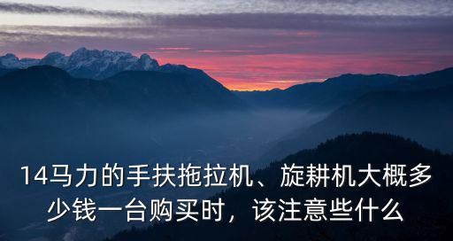 濰坊18馬力柴油機(jī)多少錢一臺,14馬力的手扶拖拉機(jī)