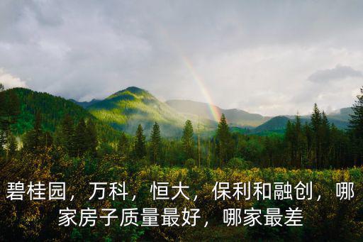 廣東萬(wàn)科質(zhì)量怎么樣,萬(wàn)科的精裝房怎么樣
