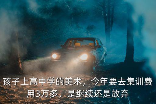 青島高三美術集訓多少費用,今年要去集訓費用3萬多