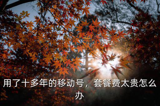 揭陽移動(dòng)話費(fèi)太貴怎么辦,用了十多年的移動(dòng)號(hào)