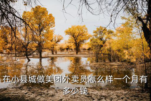 在小縣城做美團外賣員怎么樣一個月有多少錢