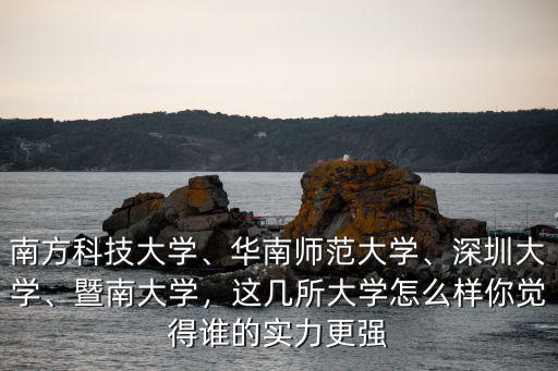 南方科技大學(xué)、華南師范大學(xué)、深圳大學(xué)、暨南大學(xué)，這幾所大學(xué)怎么樣你覺得誰(shuí)的實(shí)力更強(qiáng)