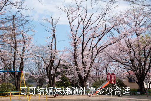 哥哥結婚妹妹隨禮拿多少合適