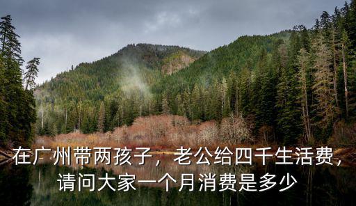 在廣州帶兩孩子，老公給四千生活費(fèi)，請(qǐng)問大家一個(gè)月消費(fèi)是多少