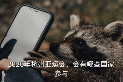 2020年杭州亞運會，會有哪些國家參與
