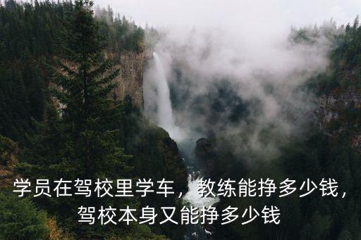 深圳教練招一個(gè)學(xué)員能賺多少錢,駕校一個(gè)學(xué)員賺多少錢
