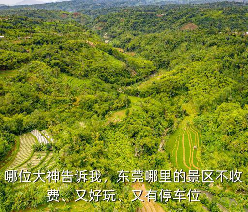 哪位大神告訴我，東莞哪里的景區不收費、又好玩、又有停車位