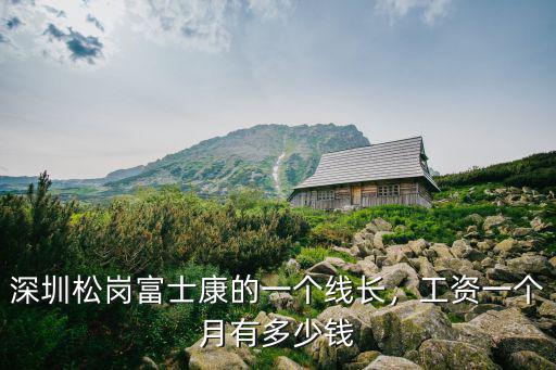 深圳松崗富士康的一個線長，工資一個月有多少錢