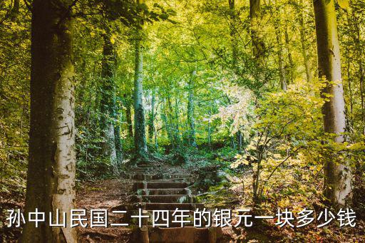 孫中山民國二十四年的銀元一塊多少錢