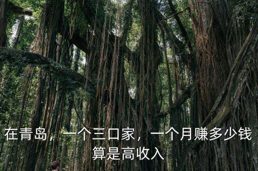在青島，一個(gè)三口家，一個(gè)月賺多少錢算是高收入