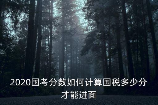 2020國(guó)考分?jǐn)?shù)如何計(jì)算國(guó)稅多少分才能進(jìn)面
