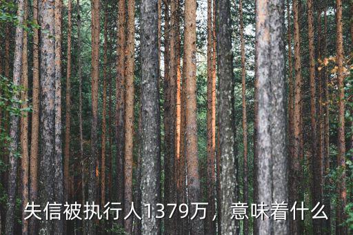 浙江失信被執(zhí)行人有多少個(gè),失信被執(zhí)行人1379萬(wàn)