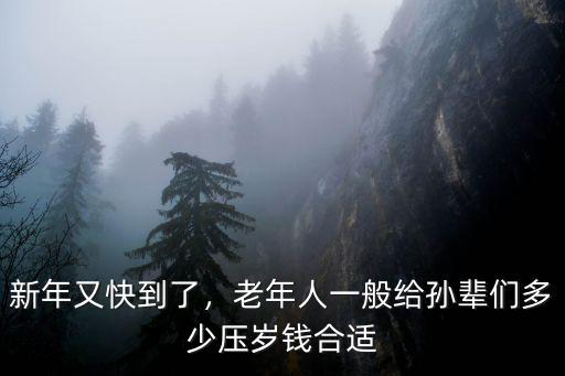 新年又快到了，老年人一般給孫輩們多少壓歲錢合適