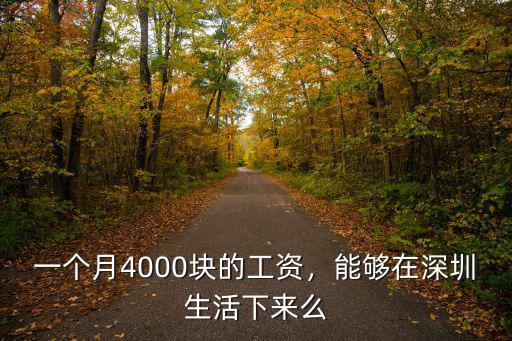 深圳男的4000工資是多少年,深圳真實的平均工資是多少