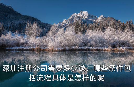 深圳注冊公司需要多少錢，哪些條件包括流程具體是怎樣的呢