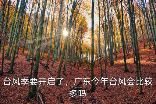 臺風季要開啟了，廣東今年臺風會比較多嗎