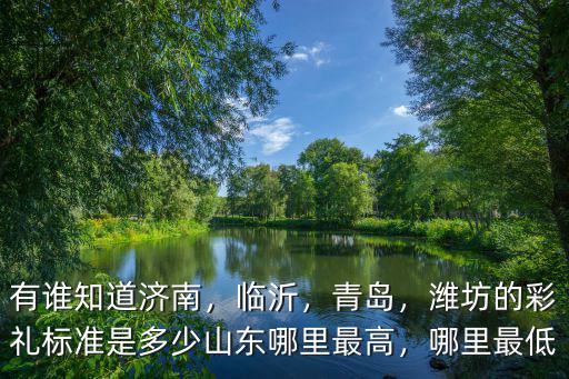有誰知道濟(jì)南，臨沂，青島，濰坊的彩禮標(biāo)準(zhǔn)是多少山東哪里最高，哪里最低