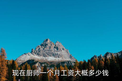 現在廚師一個月工資大概多少錢